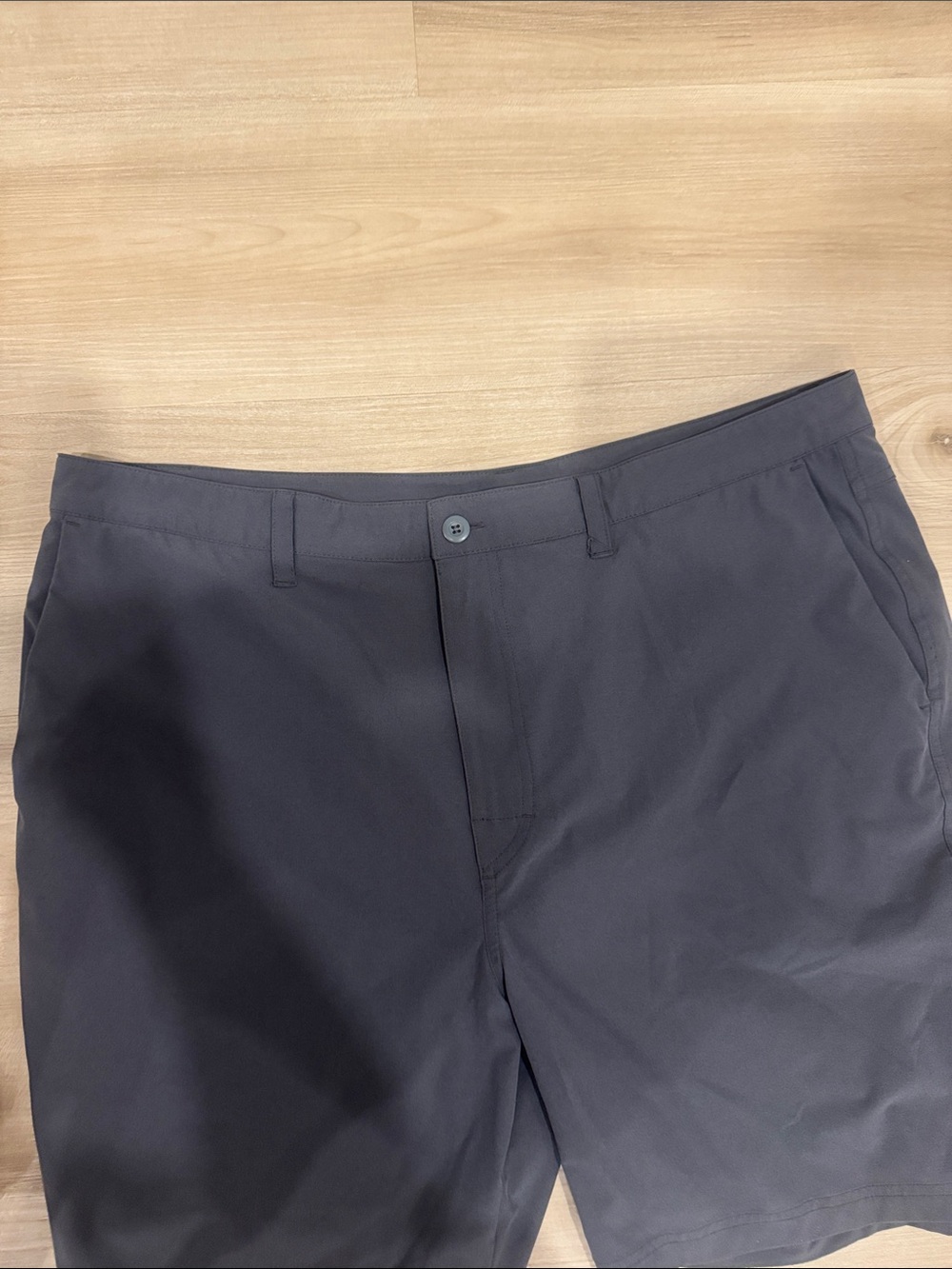 Saxx Men's sz38 Grey Go To Town 2 in 1 with ballpark pouch 9in Flat-Front Shorts - Picture 2 of 9
